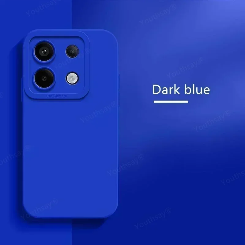 Para Poco M6 Pro funda para Xiaomi Poco M6 Pro funda Fundas Coque Protector de cámara funda trasera de silicona líquida Poco M6 Pro