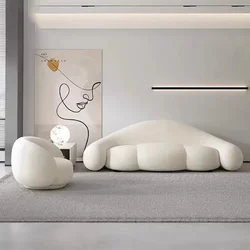 Liege betten Wohnzimmer Sofas Designer Cloud Bean Wohnzimmer Sofa Hocker Blase weiß Canape Salon Tasche de Luxe Wohn möbel