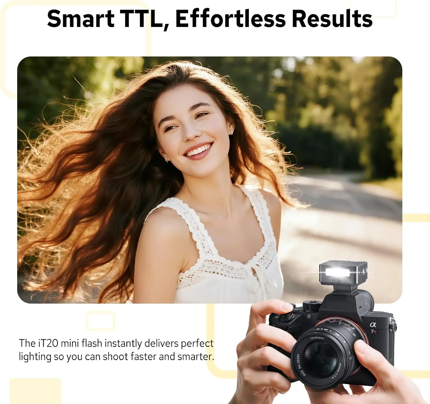 Godox IT20 On-Camera TTL Flash for Sony Canon Nikon Fujifilm Olympus Camera Flash with Precise Power Control 45g Lightweight view 5