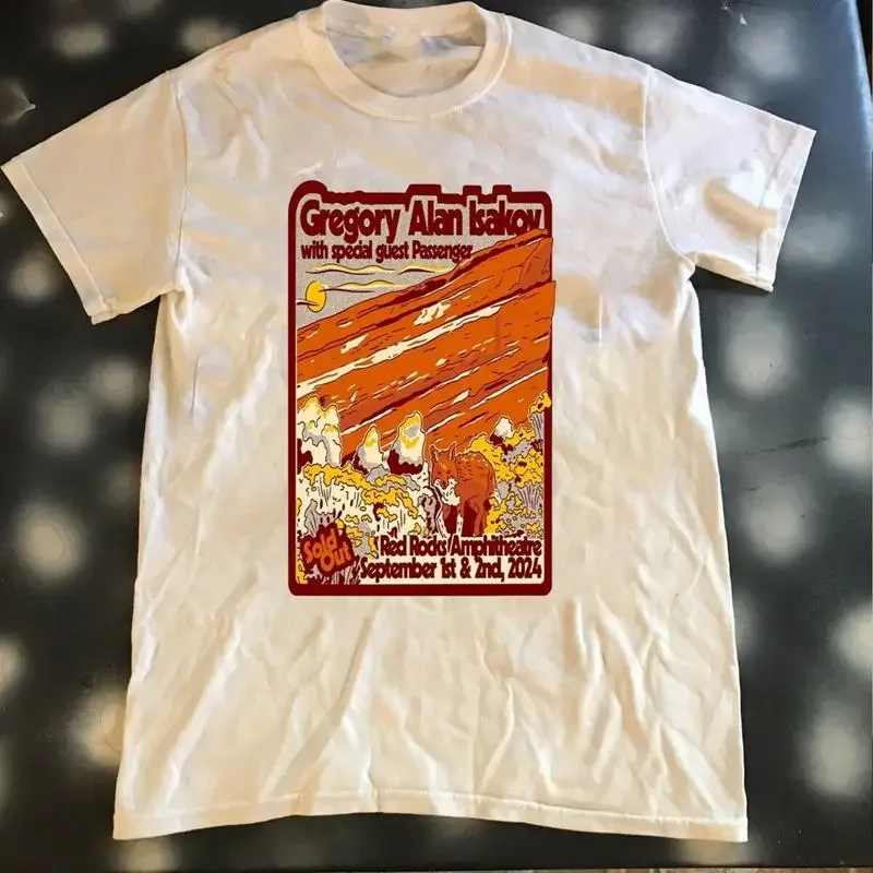 Gregory Alan Isakov Red Rocks Music Festival Funny T Shirt S 5XL EE1180
