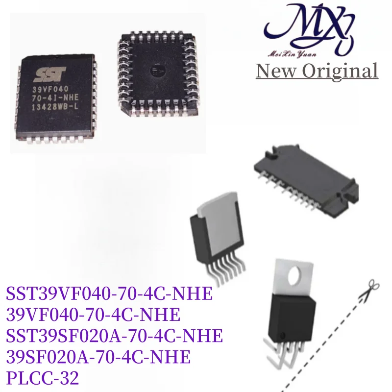 MXY 5Pcs SST39VF040-70-4C-NHE 39VF040-70-4C-NHE SST39SF020A-70-4C-NHE 39SF020A-70-4C-NHE PLCC-32   chip IC new original