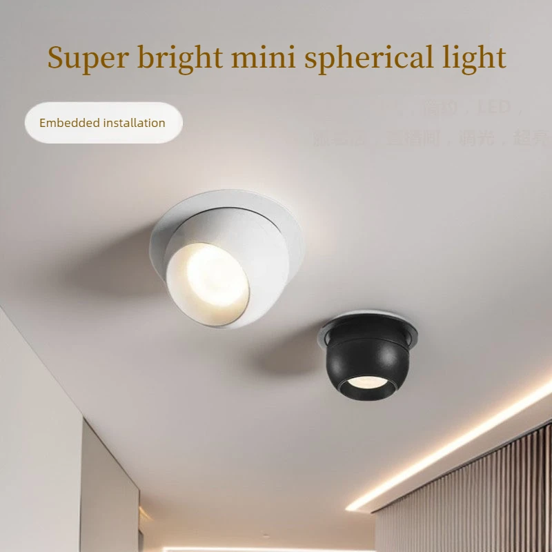 

2pcs Embedded Rotating LED Downlights 7W9W12W15W20W Anti Glare COB Spot Lights Ceiling Lamp AC90-260V For Home illumination