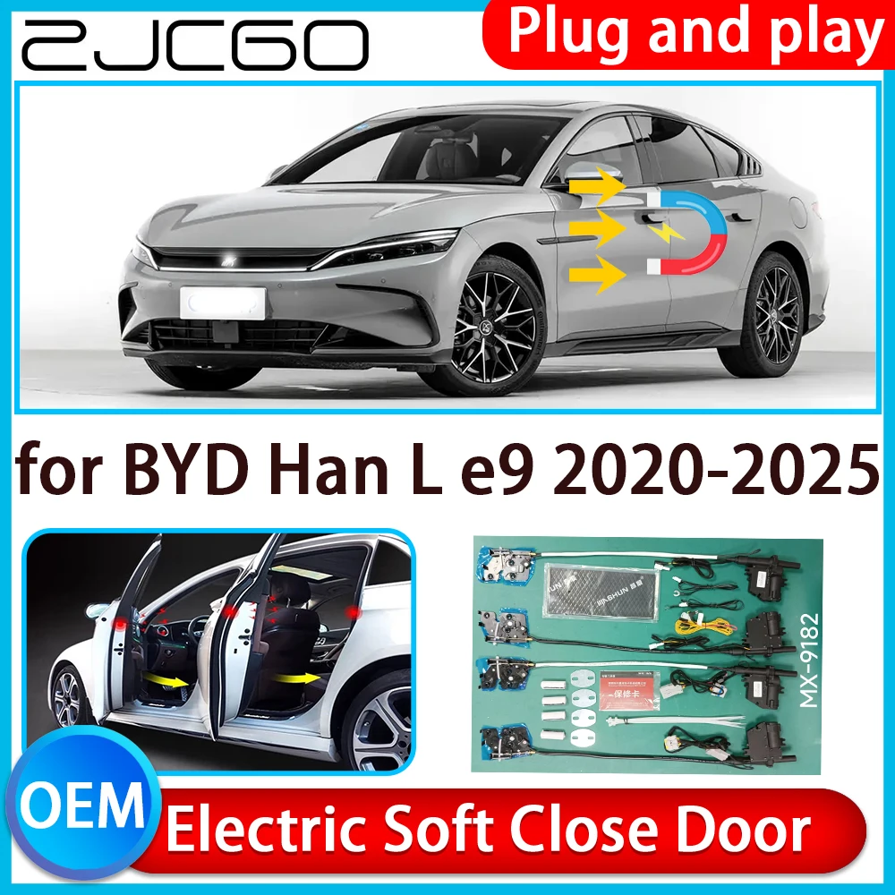 

ZCJGO for BYD Han L e9 2020-2025 Auto Pull Car Soft Close Kit Door Power Latch Electric Door Catch Soft Closing Assist