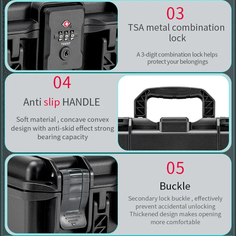 STARTRC 2-lagige Tragetasche für DJI OSMO Pocket 4P Combo Kamera-Zubehör, wasserdichte Aufbewahrungsbox, Tragetasche – Detail 13