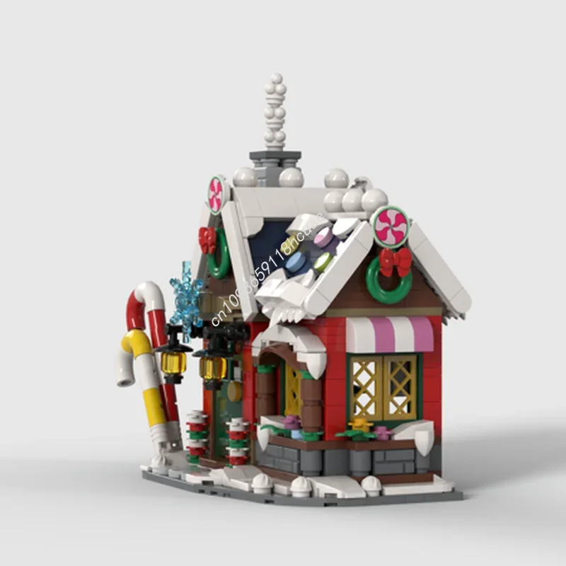 1254pcs MOC Kersthuis Seizoensgebonden Kerstmodel Bouwstenen Monteren DIY Cadeau Creatief Speelgoed Onderwijs Baksteen Verjaardag
