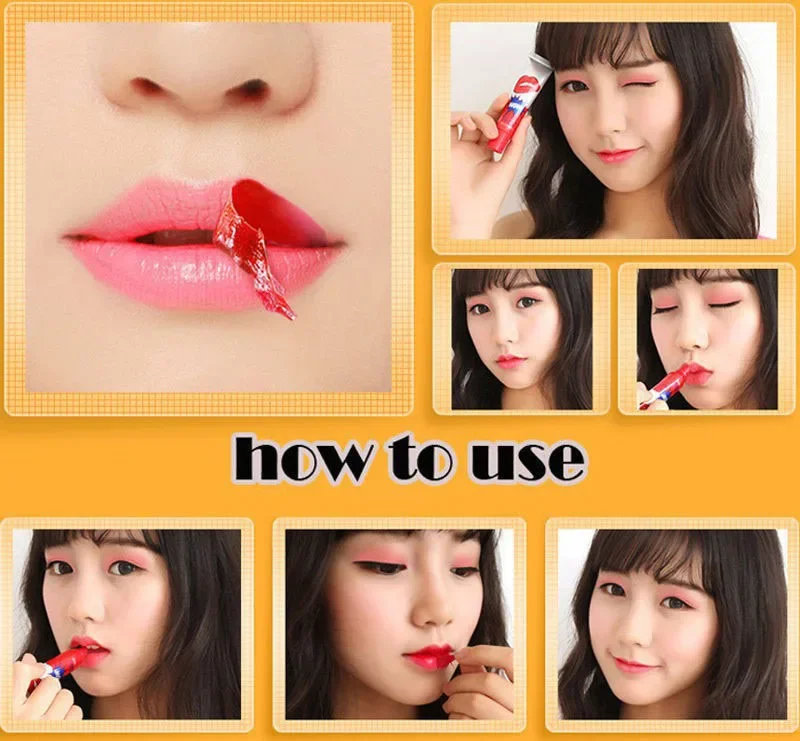 Romantic Bear Hot Selling Waterproof Lipstick Famous Brand Beauty Red Wow Makeup Matte Lip Gloss Impermeavel lip gloss Cosmetics