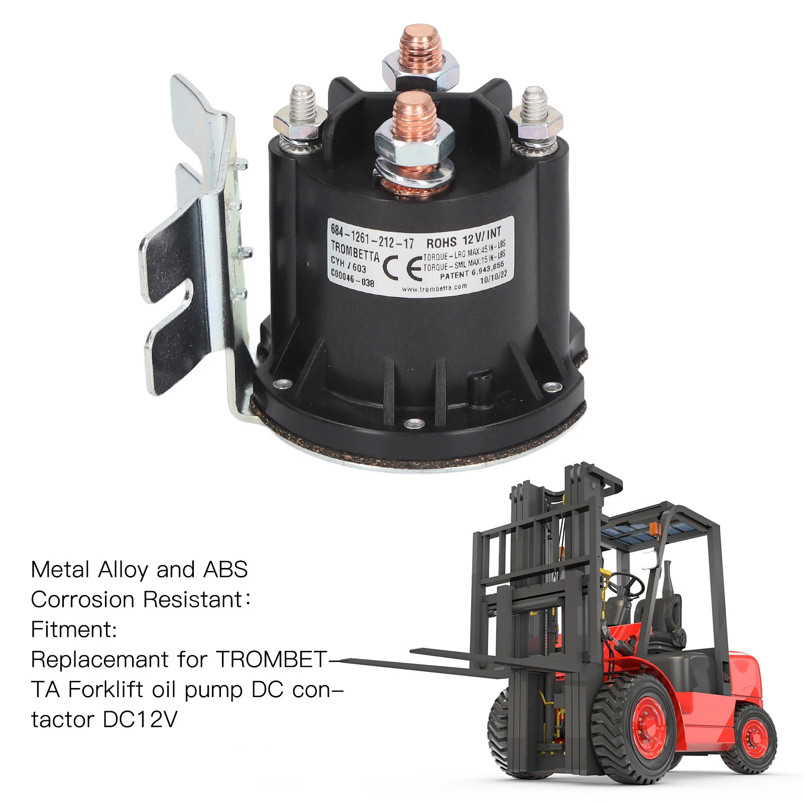 Oil Pump  Contactor Oil Pump Motor Contactor Control Circuits DC12V 684 2461 212 17 Limit Loading Current for Forklift
