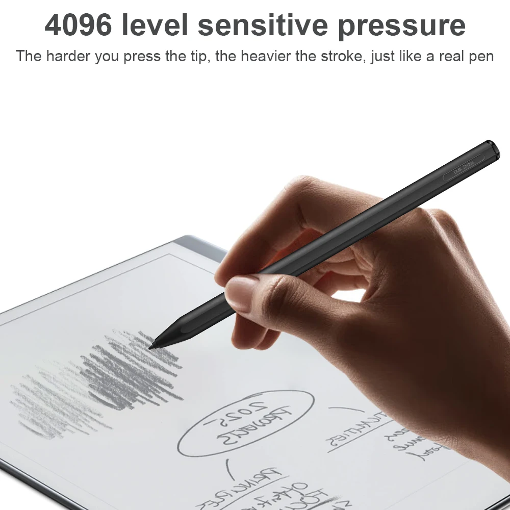 Pena 2 luar biasa dengan penghapus 4096 sensitivitas tekanan Palm Rejection Tilt mendukung Stylus pena pensil untuk Marker Plus
