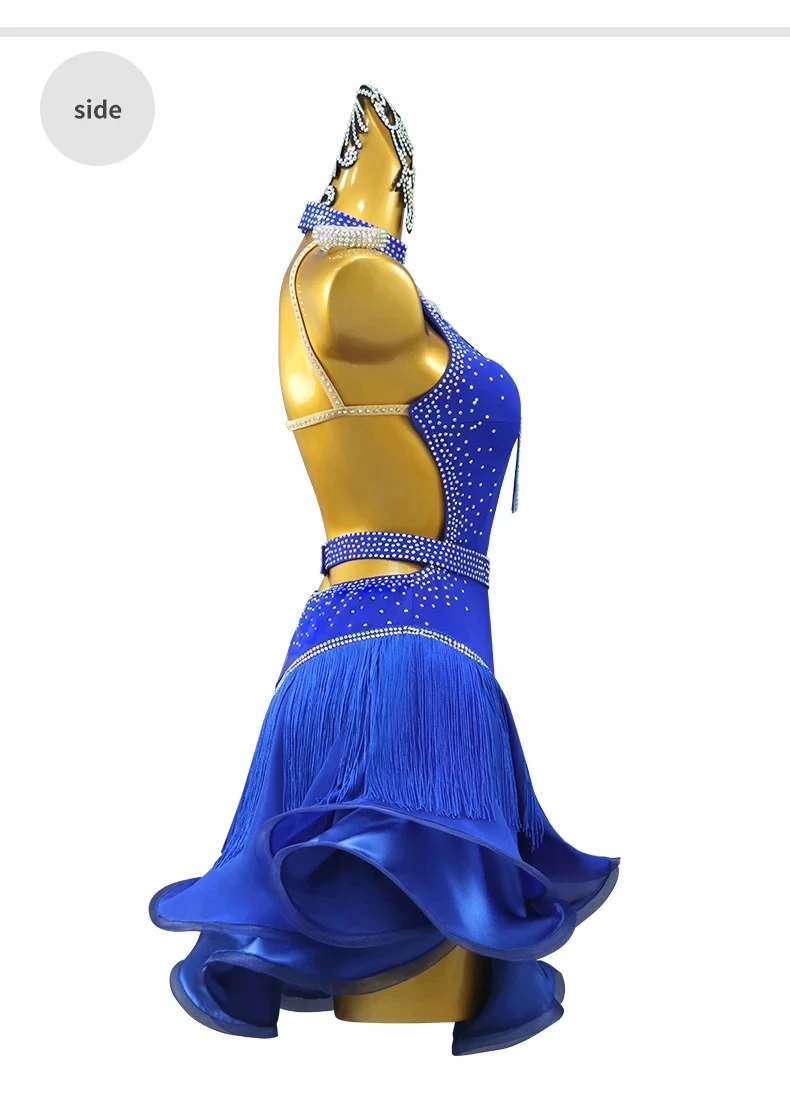 Damenkleid Lateinamerikanisches Tanzkostüm Mädchen Ballsaal Bühnenkostüm Damenbekleidung 2026 Eleganter Abend Sexy Kurzer Rock Mädchen Abschlussballkleidung – Detail 9