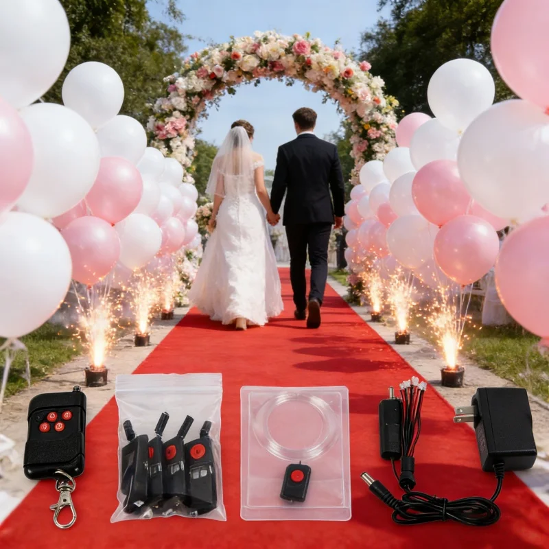 Electric Heating Patch Type 8-channel Wireless Balloon Controller, 2 Remote Controls, Suitable for Weddings, Parties, Events