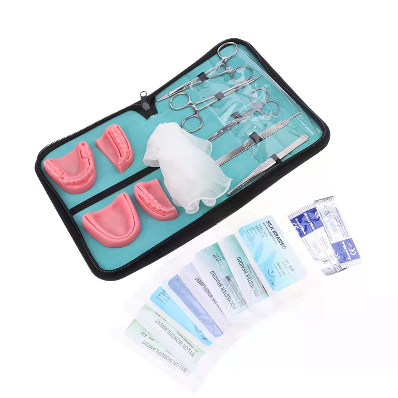 

Dental Surgical Suture Training Kit with Practice Model Training Pad And Scissors - Teaching Equipment for Skin Operate Skills