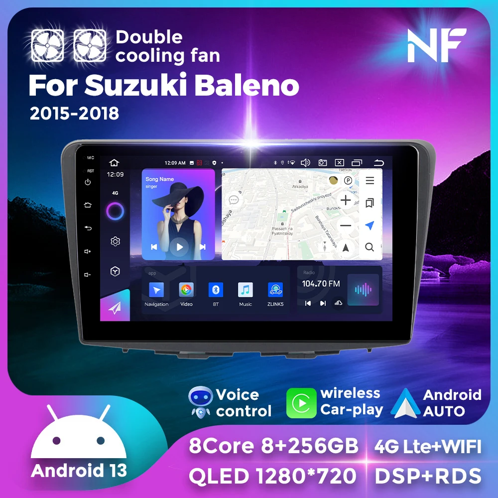 

Navifly Android 13 Auto Wireless Carplay For Suzuki Baleno 2015-2018 GPS Intelligent Systems 2 Din Car Radio Multimedia Player