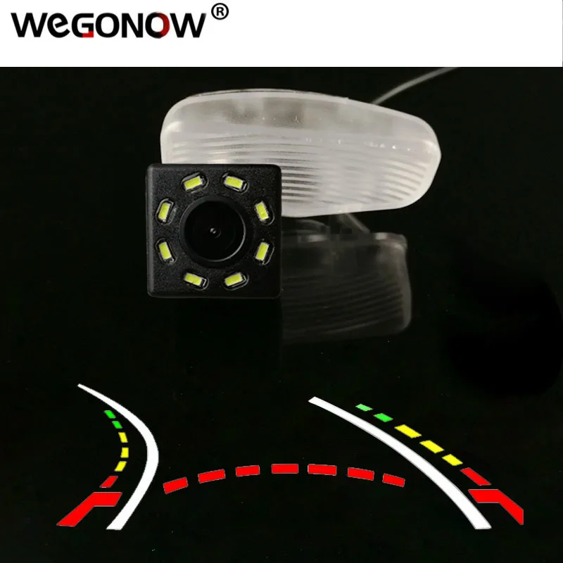 HD Wireless Car CCD Rear Camera Fisheye 4 8 12 led dynamic Night Vision bracket waterproof For For Honda XRV X-RV 2014 2015 2016