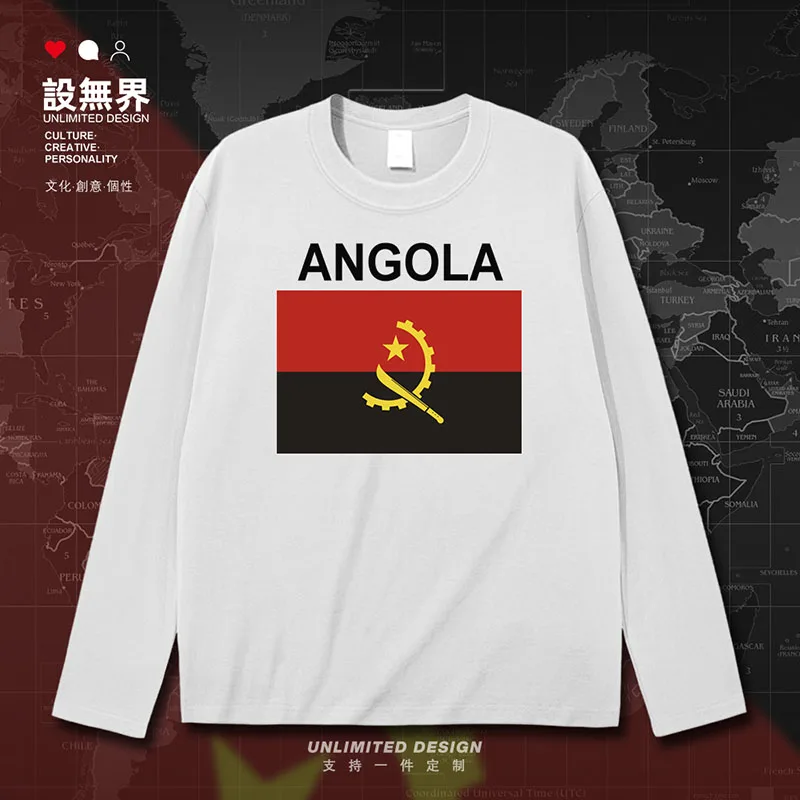 Republic of Angola Angolan AGO mens t shirt sports tees fashion white gyms sporting streetwear tracksuit men's summer clothes