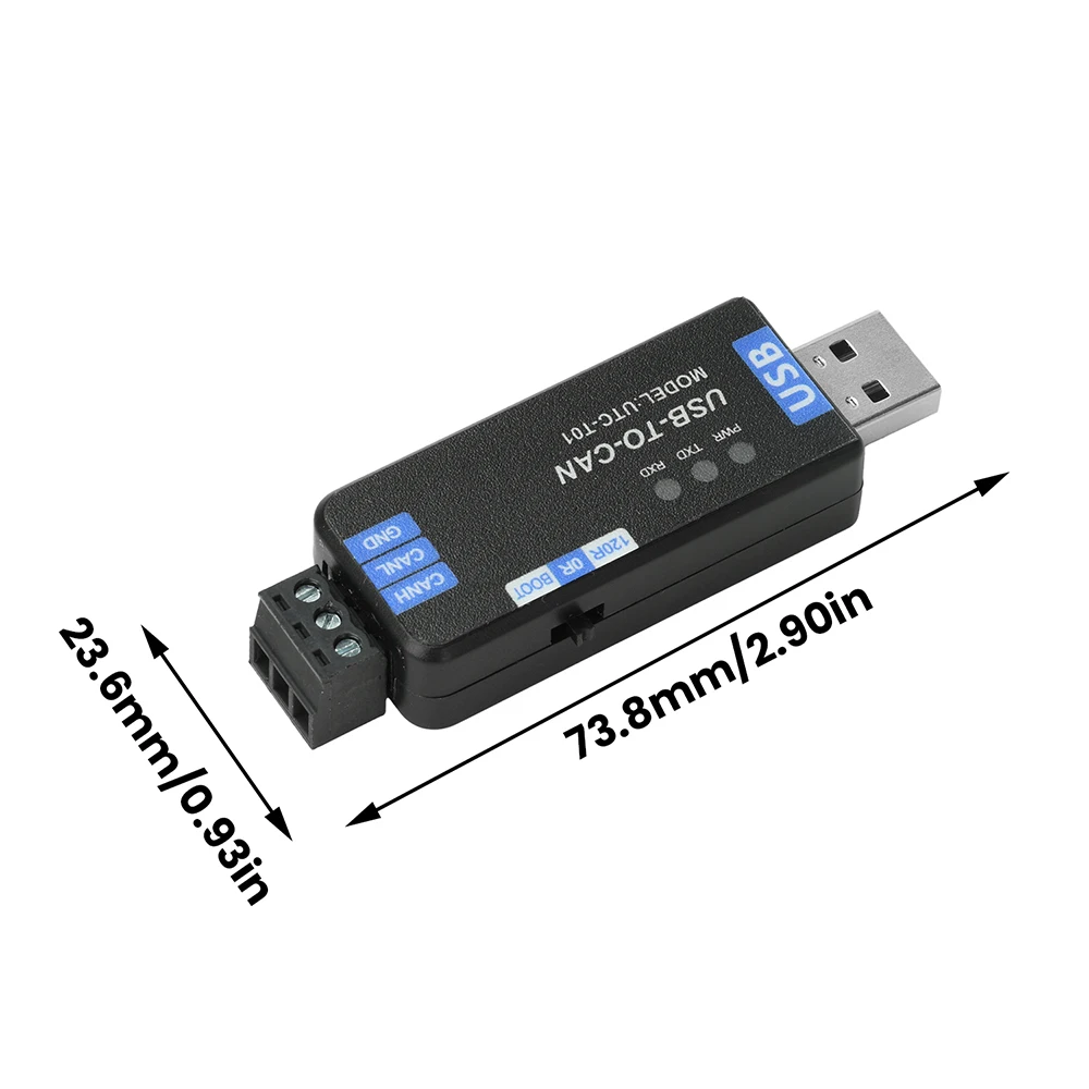 USB to CAN Adapter Firmware Version PCAN Signal Converter Analyzer for Industrial CAN Network Testing and Embedded Development