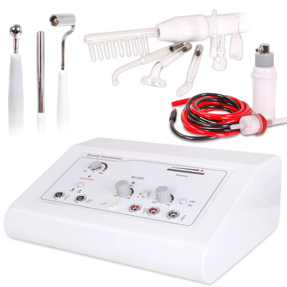 4in1 High Frequency Acne Removal Spray Moisturizing Galvanic Skin Beauty Machine