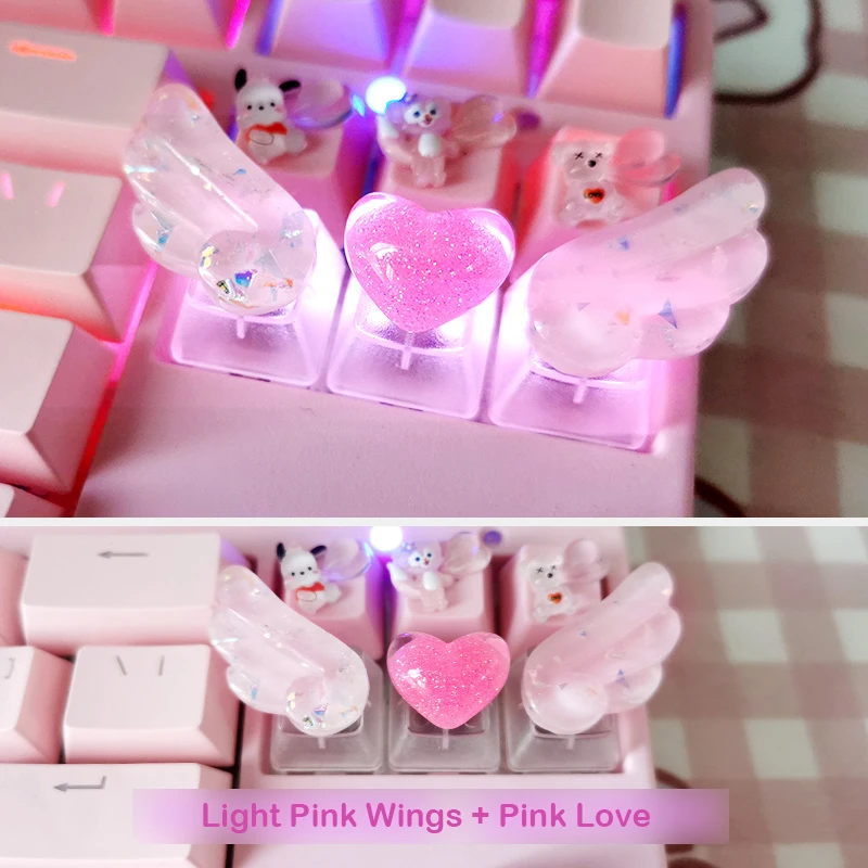 أغطية مفاتيح ذات طابع شخصي ، أغطية مفاتيح كريستالية لطيفة ، أغطية مفاتيح ميكانيكية يدوية ، مفاتيح R4 PBT ، أغطية مفاتيح ملونة ، أغطية مفاتيح أنيمي