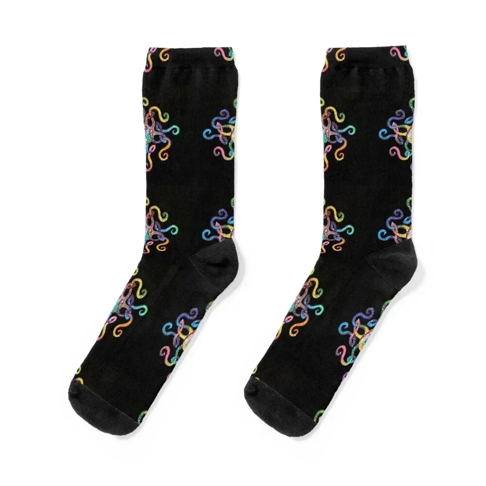 Cosmic Octopus Celtic Knot Socks heated crazy Male Socks Women's