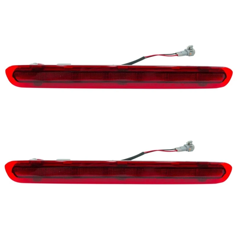 2Pcs Dynamic Third 3Rd Brake Light, Rear Tail Light Stop Lamp For Toyota Hilux Revo Vigo 2015 2016 2017 2018 Red Shell