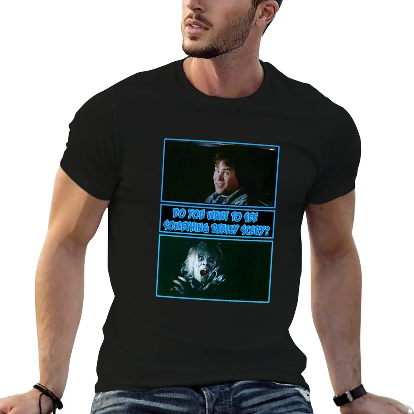 

The Another Twilight Zone Movie Big eye Science Fiction Dan Aykroyd Hitchhiker T-Shirt man t shirt graphic T-Shirt