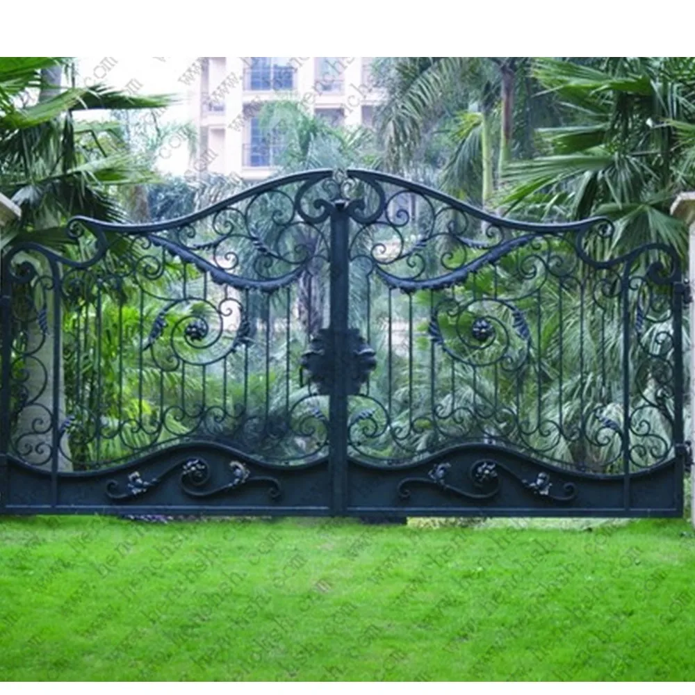 

Home Metal 12Ft Driveway Wrought Iron Gates Designs China Suppliers