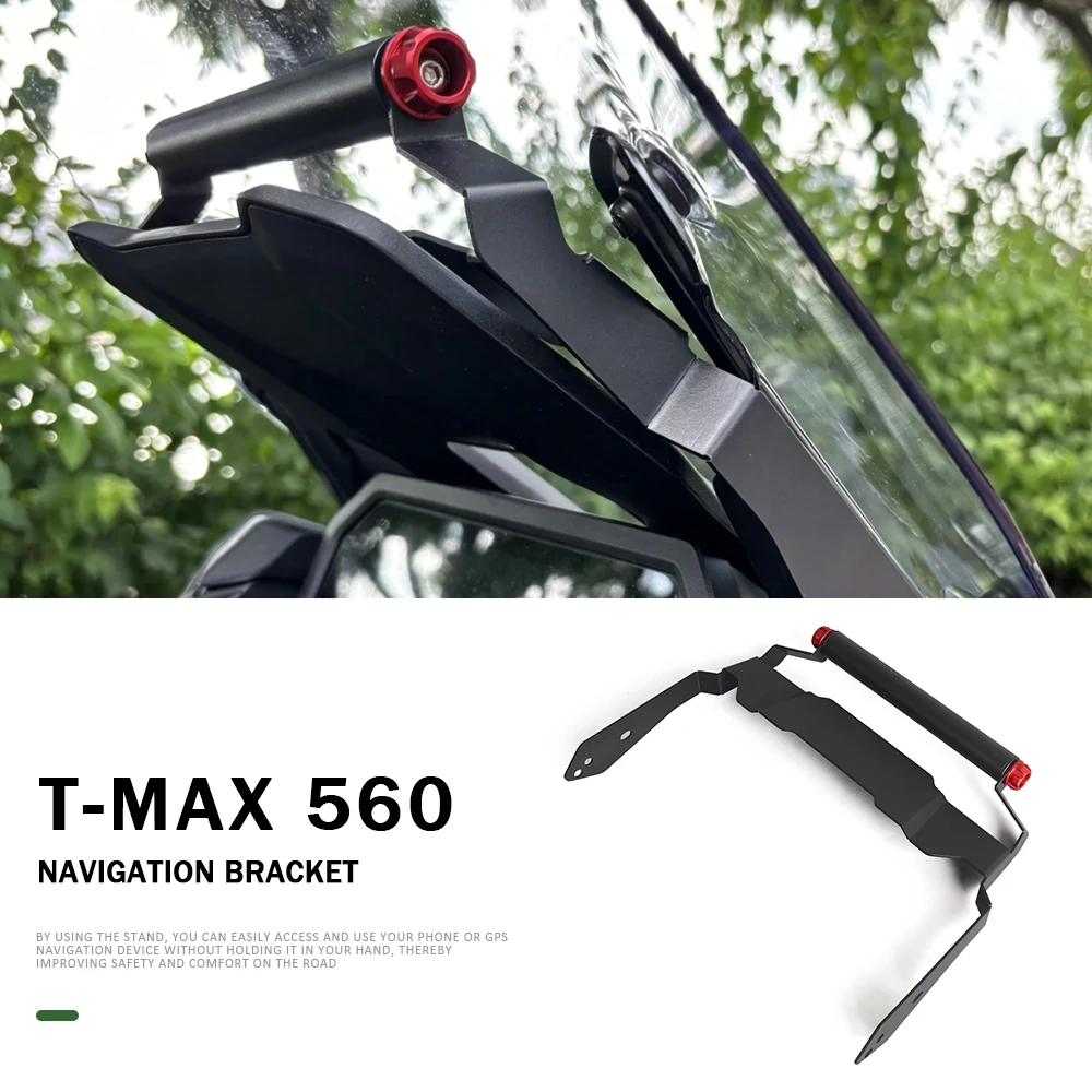 

For YAMAHA TMAX 560 TMAX560 T-MAX560 2025 Motorcycle Accessories Mobile Phone Holder Stand GPS Navigation Plate Bracket 22MM Rod