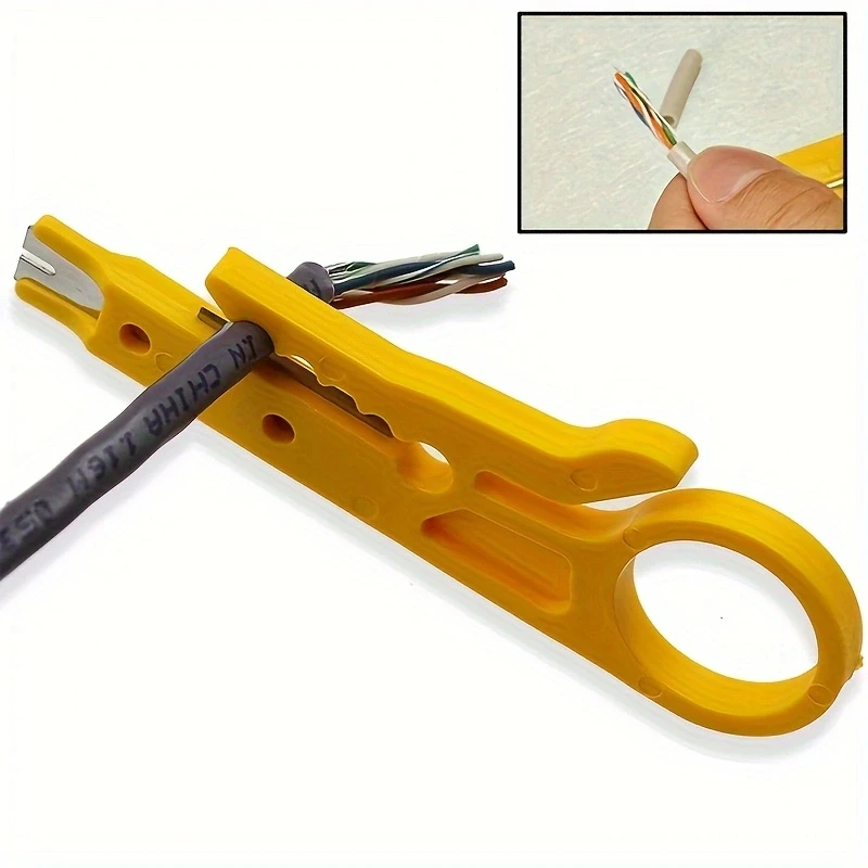 

1pc Mini Portable Wire Stripper Cutter Impact Punch Down Tool Blade for Network Wire Cable Line Tool Wire Stripper Knife