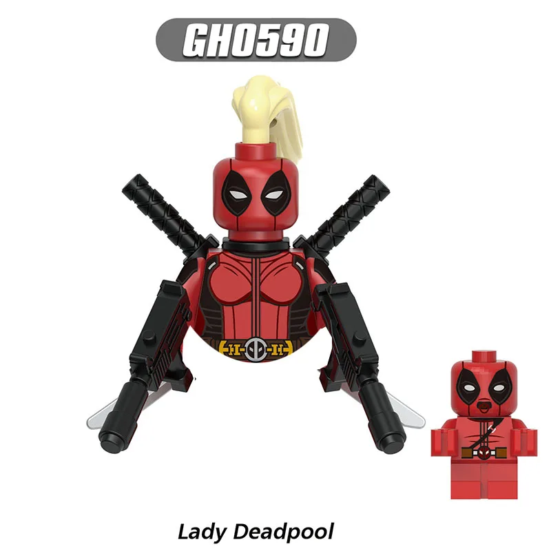 G0175 Movie series Deadpool Boys Building Blocks Hero Anime Bricks Dolls Mini Action Toy Figures Assemble Blocks Children Gifts