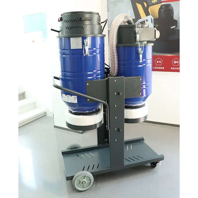 Industrial Vacuum Cleaner Metal Bottle Stainless Power Tank Parts Sales Plastic Double Barrels Powerful Cleaner