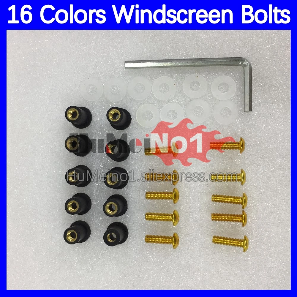 31pcs Motorcycle Windscreen Bolts For DUCATI 749 999 S R CC 749-999 749S 999S 749R 999R 03 04 2003 2004 Windshield Screws Nuts