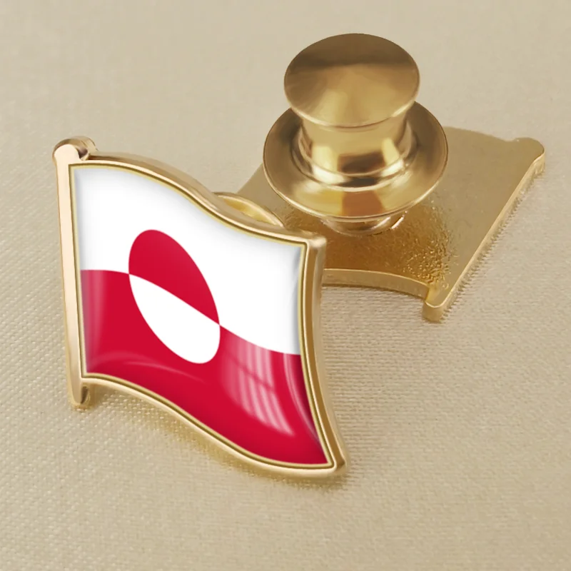 Greenland National Flag Lapel Pins Country Badges