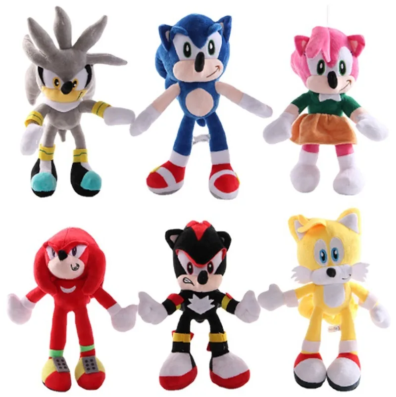 30CM Supersonic Hedgehog Sonic Plush Cartoon Game Anime Sonic Children's Plush Doll Toys Wholesale of Gifts for Children