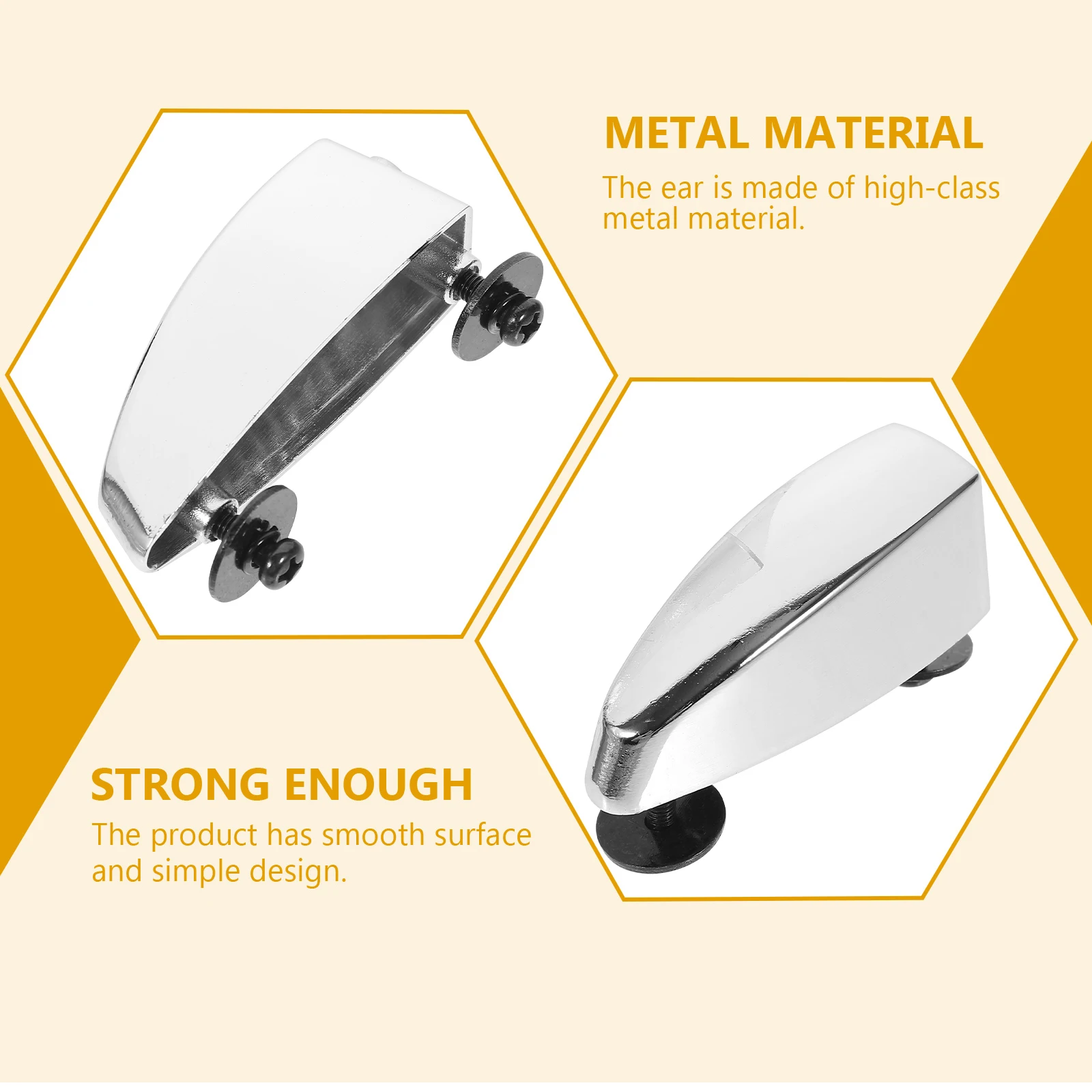 

Drum Ear Accessories Aluminum Alloy Durable Lugs Pointy Design Lightweight Precision Workmanship Snare Drum Hooks Connectors