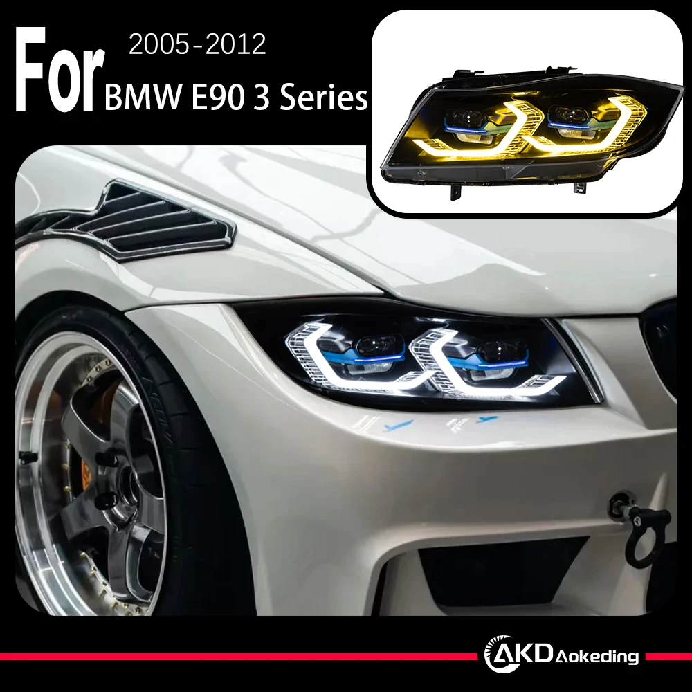 

AKD-Car Model Styling for BMW E90 3 Series Headlights 2005-2012 320i 318i 325i LED Headlight DRL Hid Bi Xenon Beam Accessories