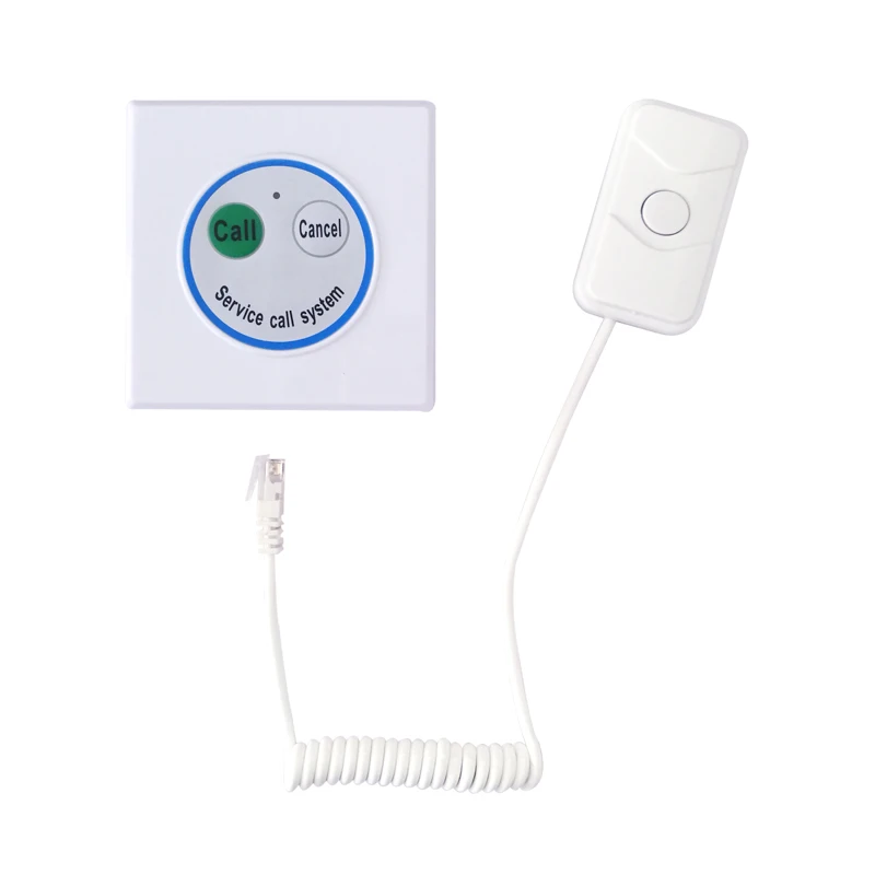 Ycall RJ11 Connector Nurse SOS Call Button Bell System For Hospital Wards Bed Wireless Patient Emergency Device Handle Pull Cord