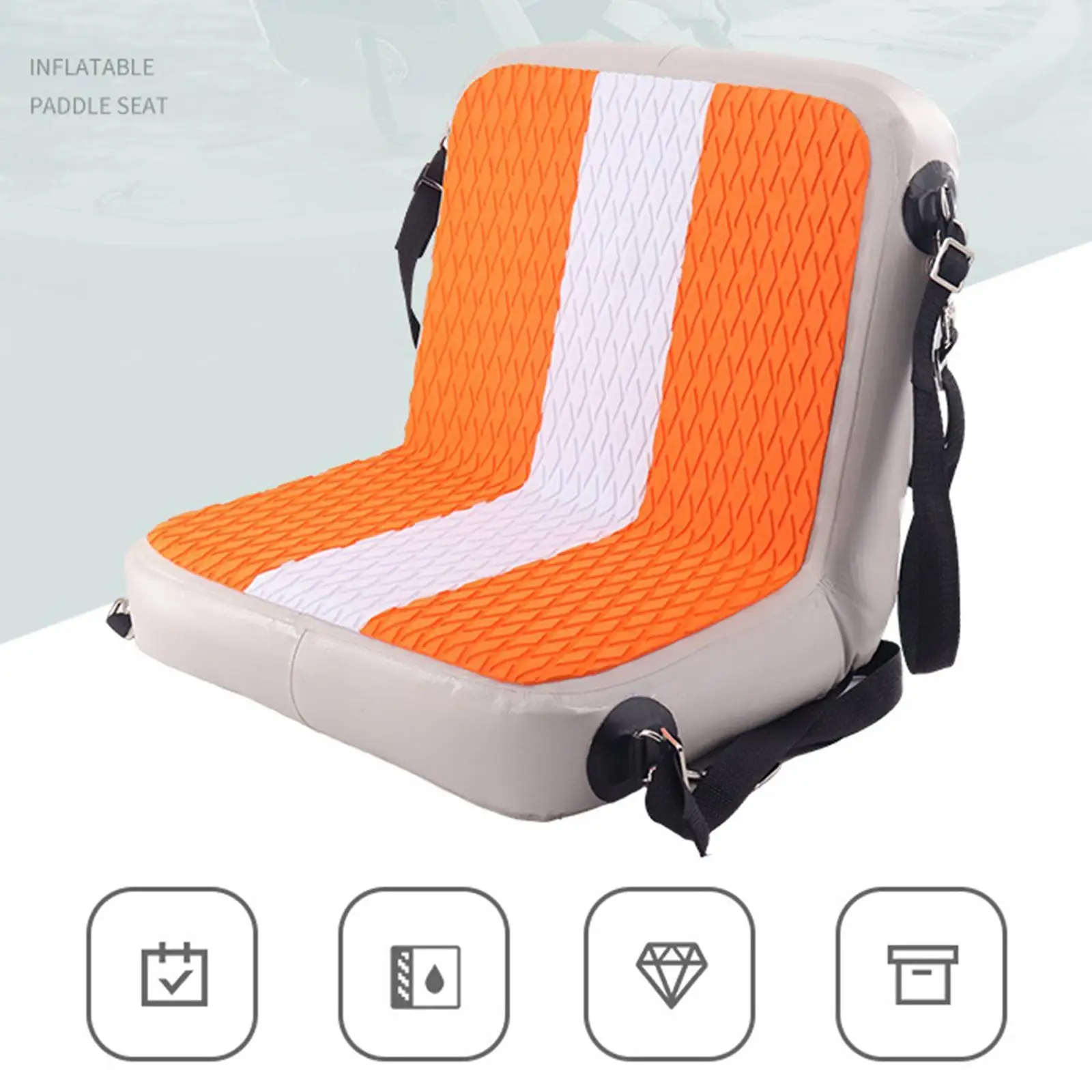 Kayak Seat Stand up Paddleboard with Backrest Padded Universal Inflatable Part Sit on Top Seat and Backrest for Fishing Boats