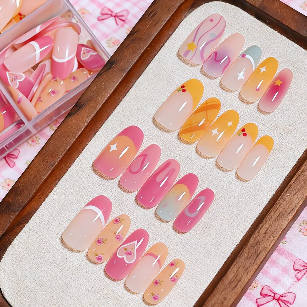 120pc Dopamine Gradient Press - Nail Art Oval recension och pris