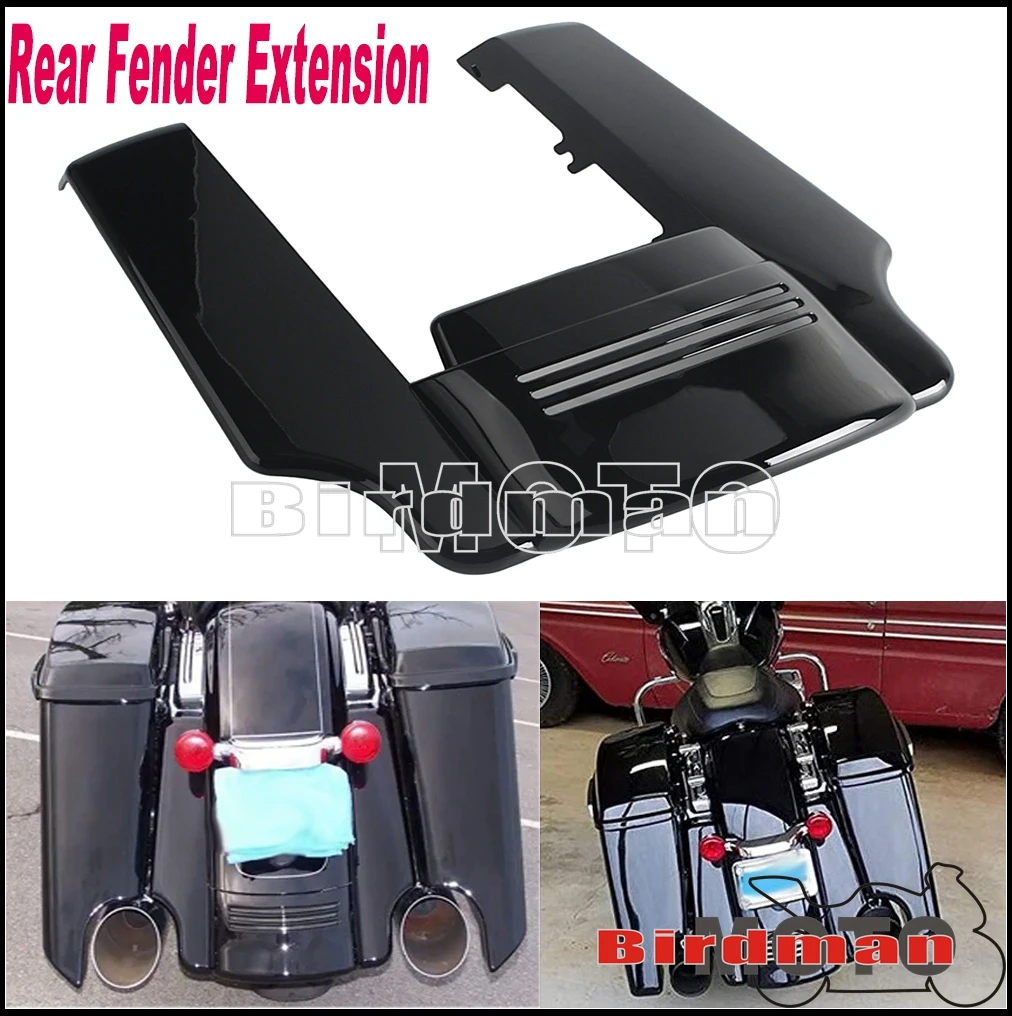 

For Harley Touring CVO Road Street Glide FLHXSE FLTRXS FLHX FLHXS 14+ Motorcycle Rear Fender Filler Panel Extension 5" Stretched