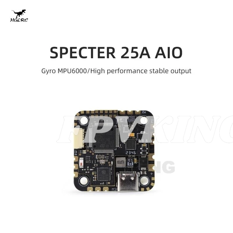 

HGLRC SPECTER 25A AIO FC Flight Controller STM32 F722 Main Control MPU6000 Gyro High-performance RC FPV Drone Parts