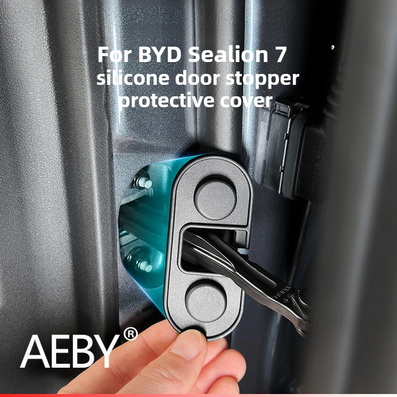 

AEBY For BYD Sealion 7 2024 Car Door Limiter Silicone Cove Protection Caps Accessories Anti-Dust Anti-Wear Shock Absorption