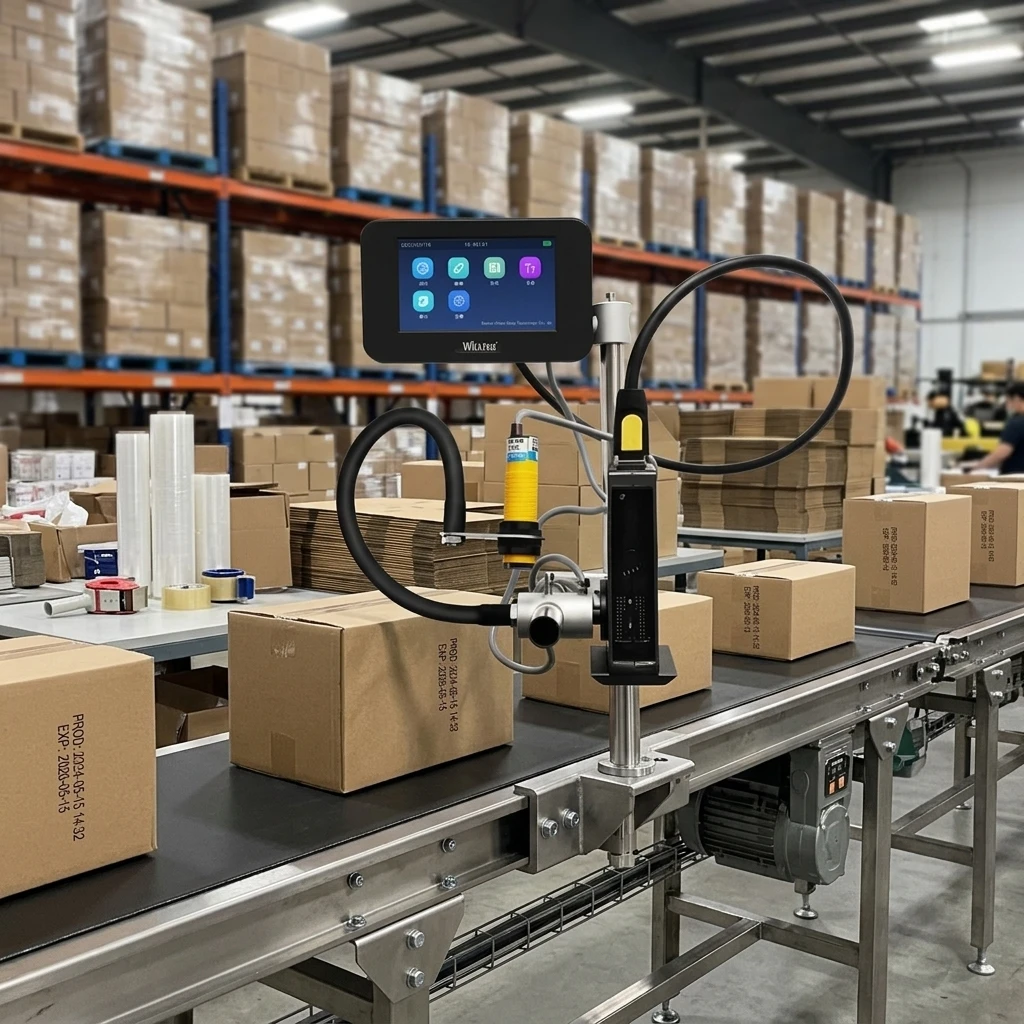 Willita 12.7mm Automatic Thermal Inkjet Coding Machine Engine For Beverage Carton Packaging