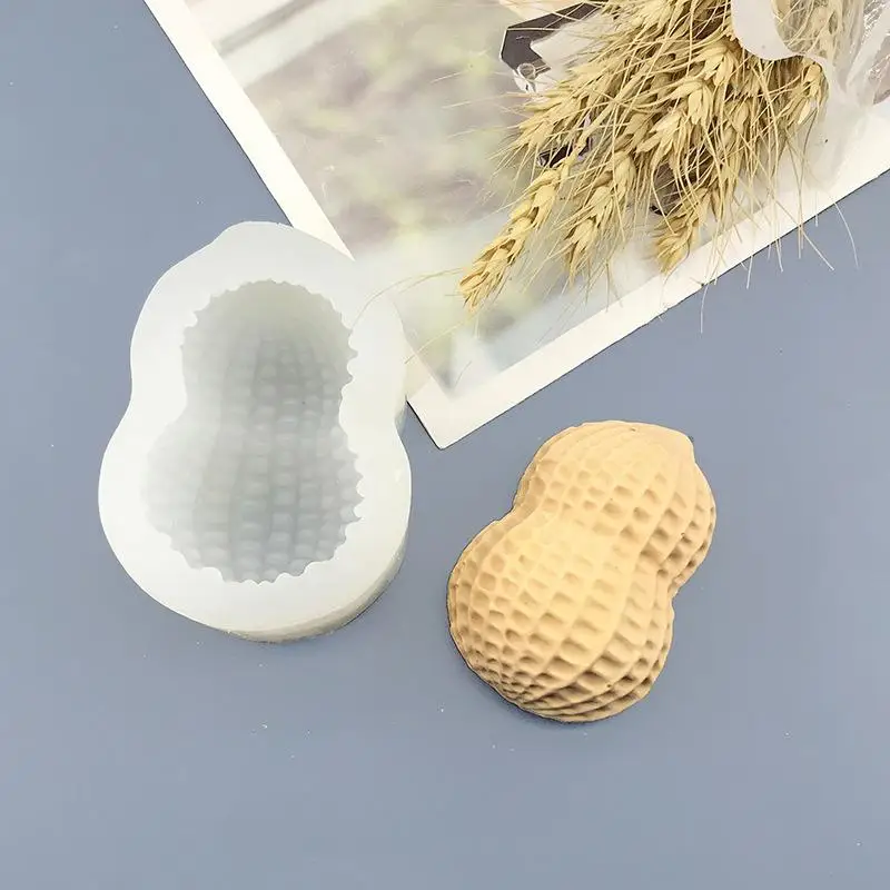●Peanut Pistachio Pecan Coffee Bean Mousse Cake Silicone Mold Chocolate Dessert Baking Mold Handmade Candle Nut Mold
