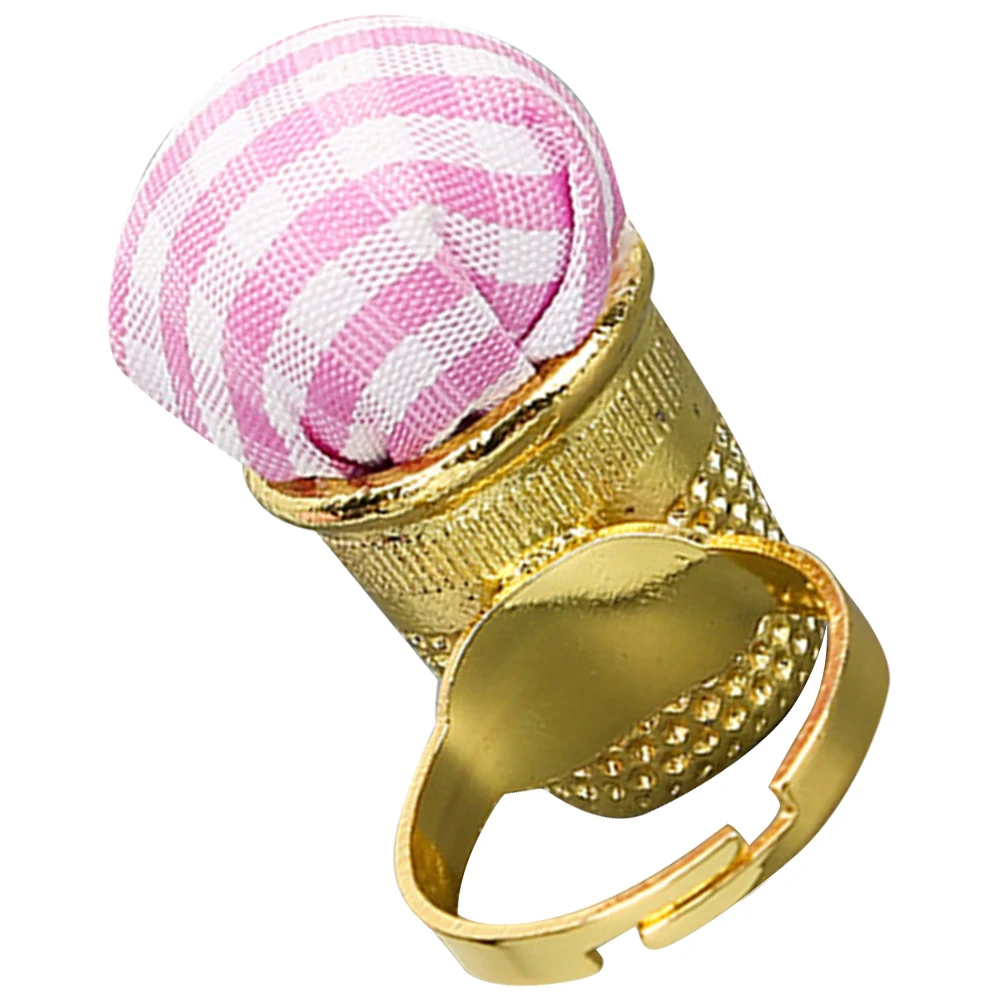 

Finger Pin Cushion Metal Cotton Durable Sewing Needle Cushion Portable Household Reusable Pin Holder Embroidery Accessory