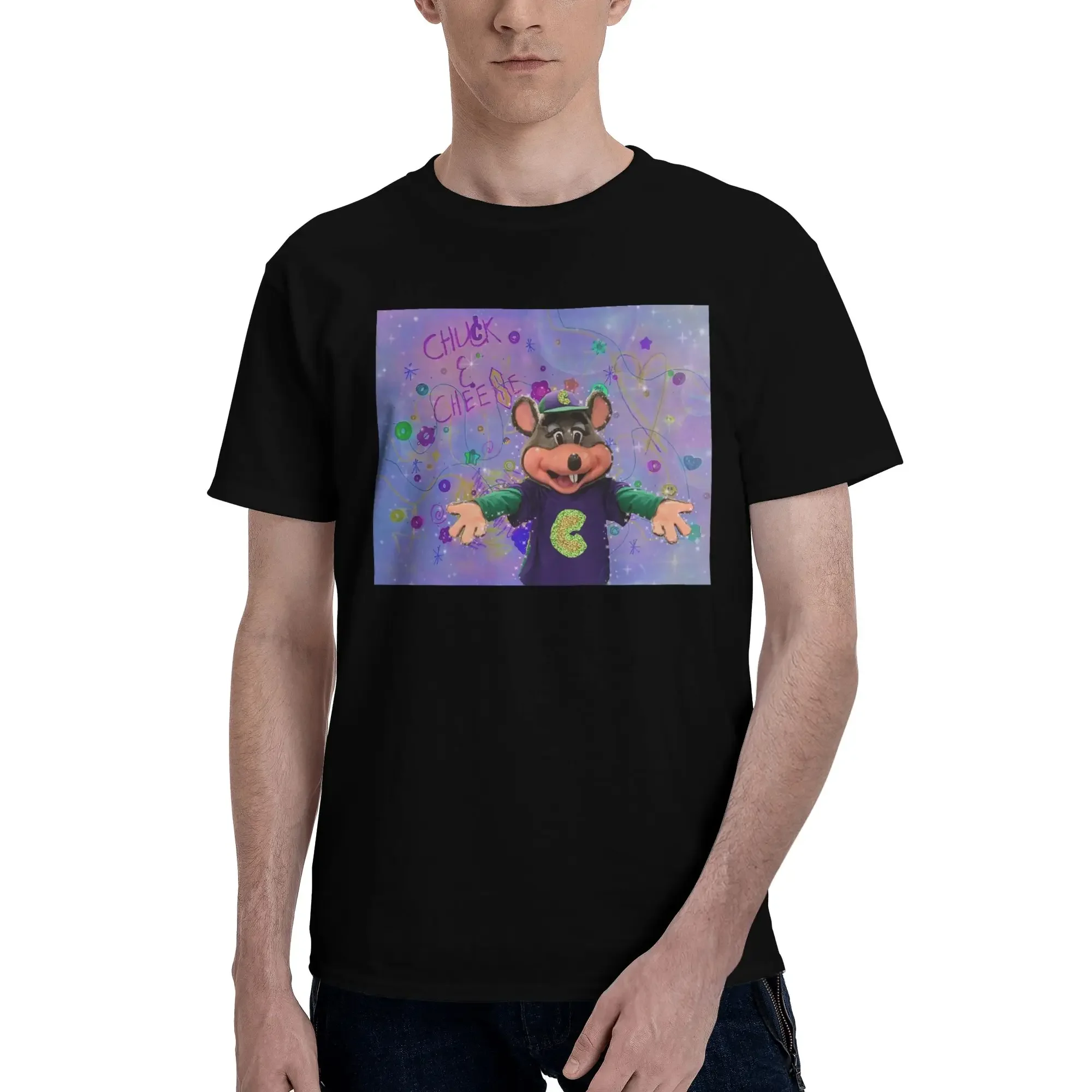 Avenger Chuck E Cheese 100% Cotton T-Shirt Men's Funny T Shirts Men Crew Neck Short Sleeve S-6XL