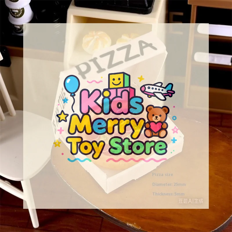 10 قطعة دمية لطيفة مصغرة مقلد المطبخ الغذاء لعبة البيتزا نموذج ديكور المنزل طفل اللعب لعبة المشهد الصغير الحلي الهدايا #4