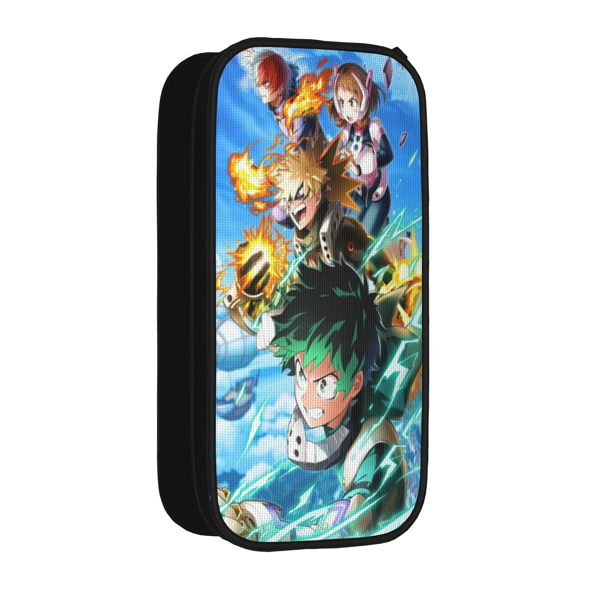 My Hero Academias Pencil Cases New Pen Pencil Bags Girls Boys Big Capacity School Supplies Cosmetic Pencilcases