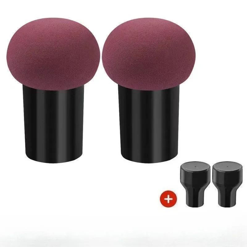 Esponja de maquillaje reutilizable con forma de seta, aplicador de esponja para maquillaje, maquillaje delicado portátil sin polvo para piel pegada