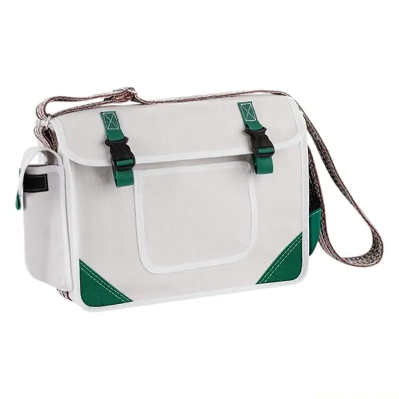 A2BE Canvas Tool Bag For Electricians With Multiple Pockets&Adjustable Shoulder Strap
