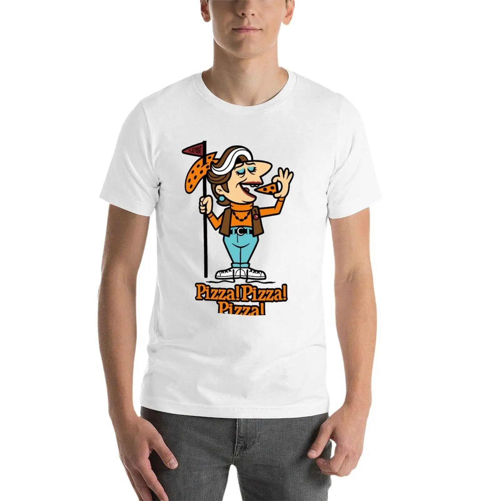 بيتزا! بيتزا! بيتزا! تي شيرت تي شيرت للرجال حزمة القطن رجل تي شيرت تي شيرت #4