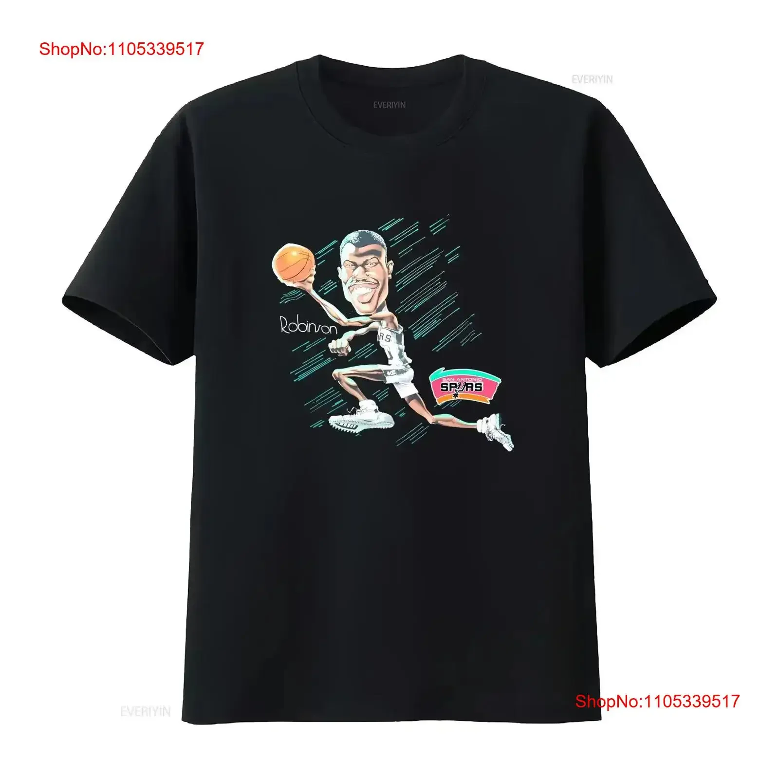 David Robinson caricature Men T shirt Black All Sizes S 5XL 2F1430 vintage Washed Versatile Casual Comfortable vintage Washed